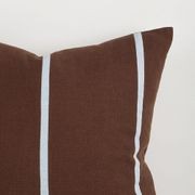 Baya Otis Cushion - Chocolate/Sky gallery detail image