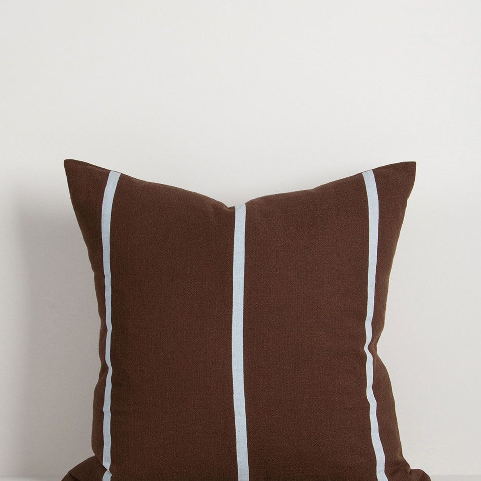 Baya Otis Cushion - Chocolate/Sky gallery detail image