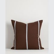 Baya Otis Cushion - Chocolate/Sky gallery detail image