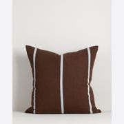 Baya Otis Cushion - Chocolate/Sky gallery detail image