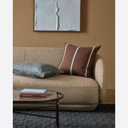 Baya Otis Cushion - Chocolate/Sky gallery detail image