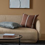 Baya Otis Cushion - Chocolate/Sky gallery detail image