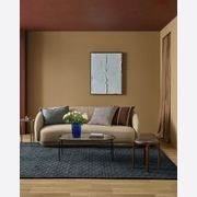 Baya Otis Cushion - Chocolate/Sky gallery detail image