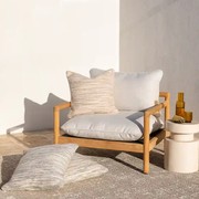 Baya Chandler In & Outdoor Cushion - Cumin | Warm Brown tones gallery detail image