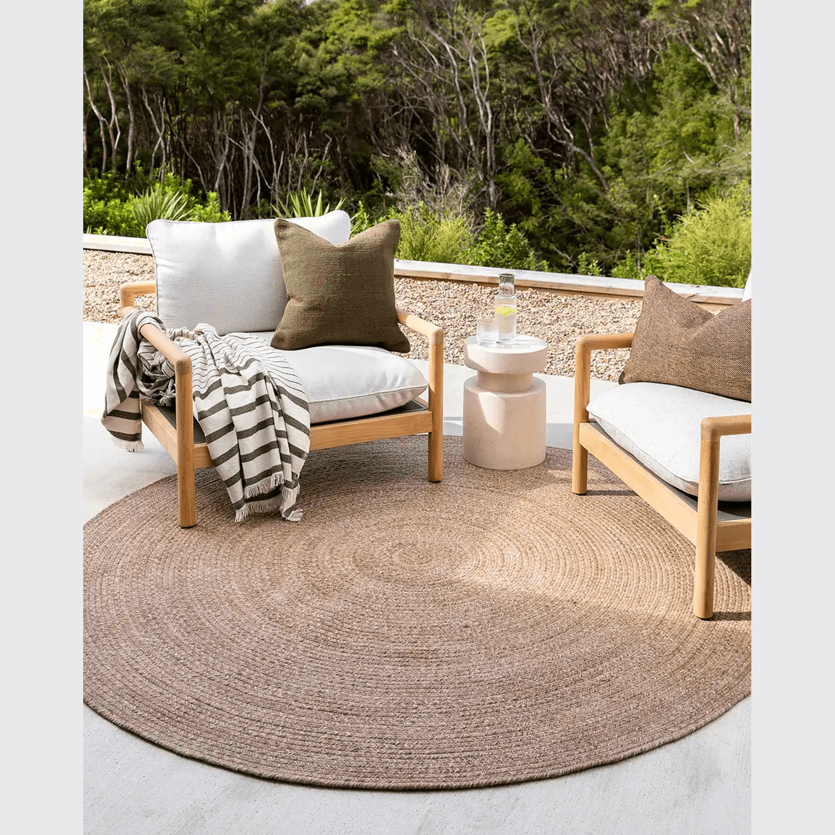 Baya Mornington Outdoor Rug - Teak | Recycled PET Fibre gallery detail image