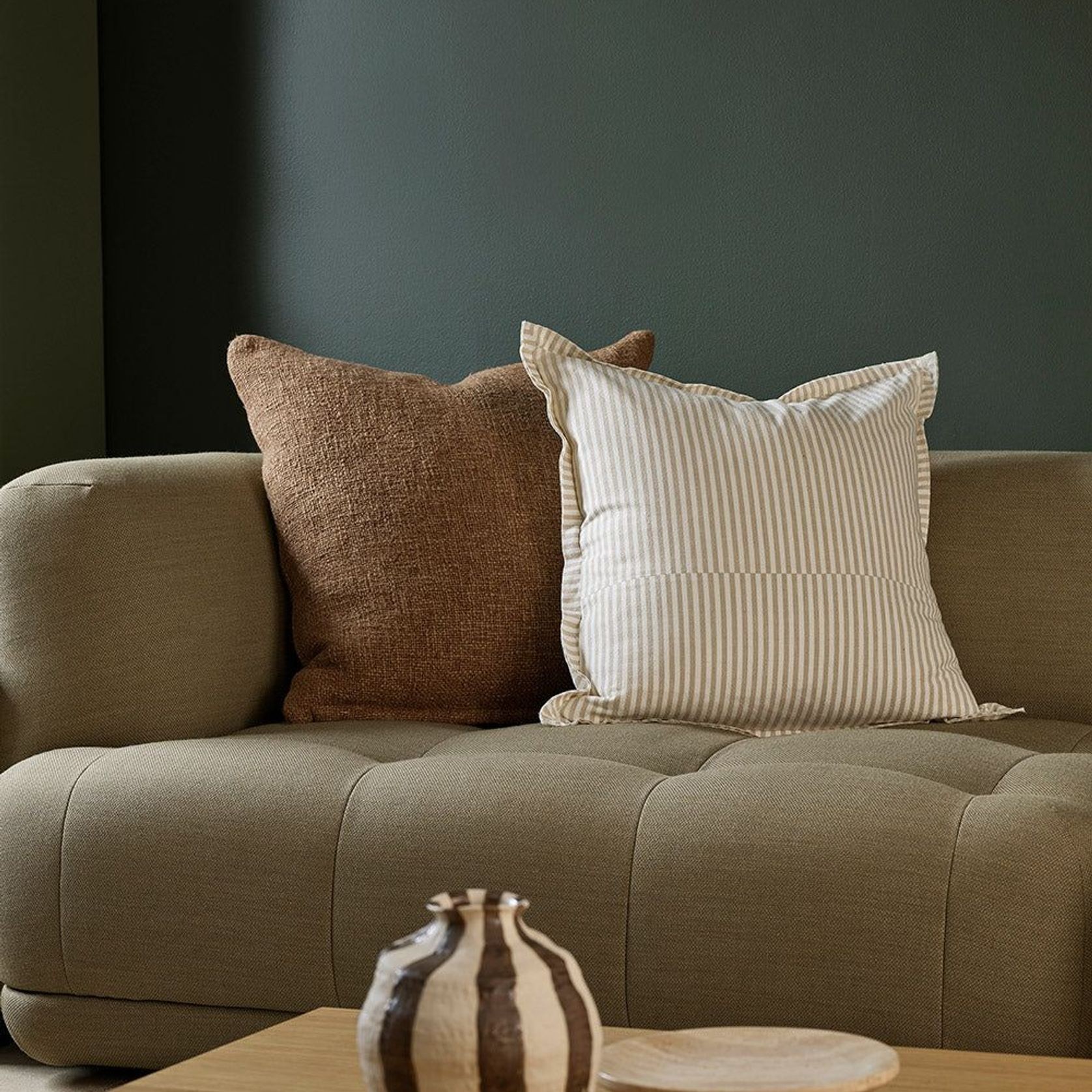 Baya Rowan Cushion - Oat gallery detail image