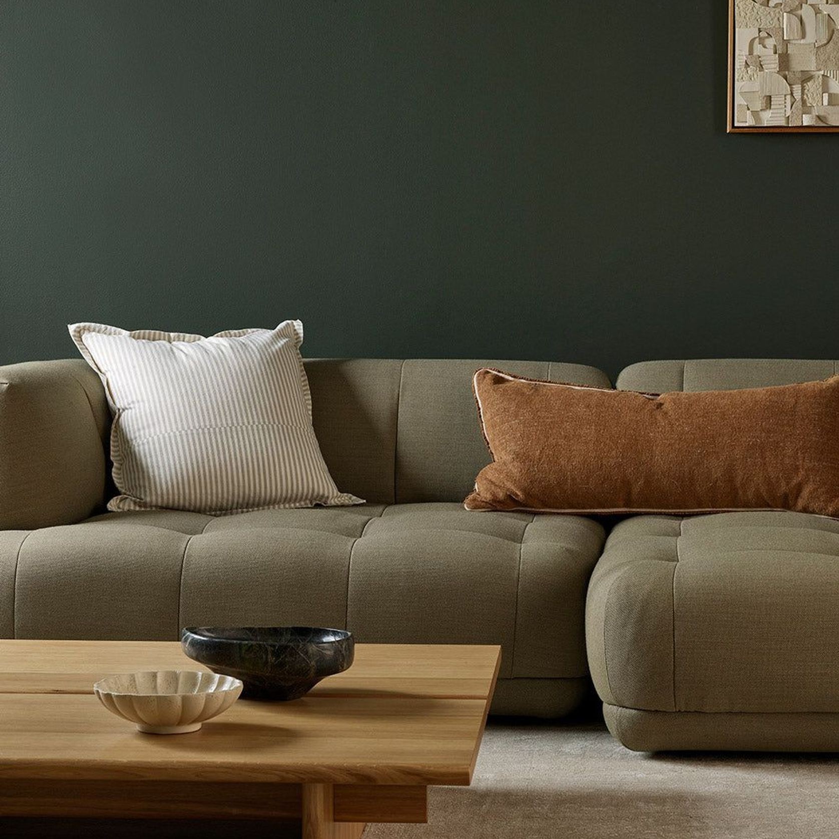 Baya Rowan Cushion - Oat gallery detail image