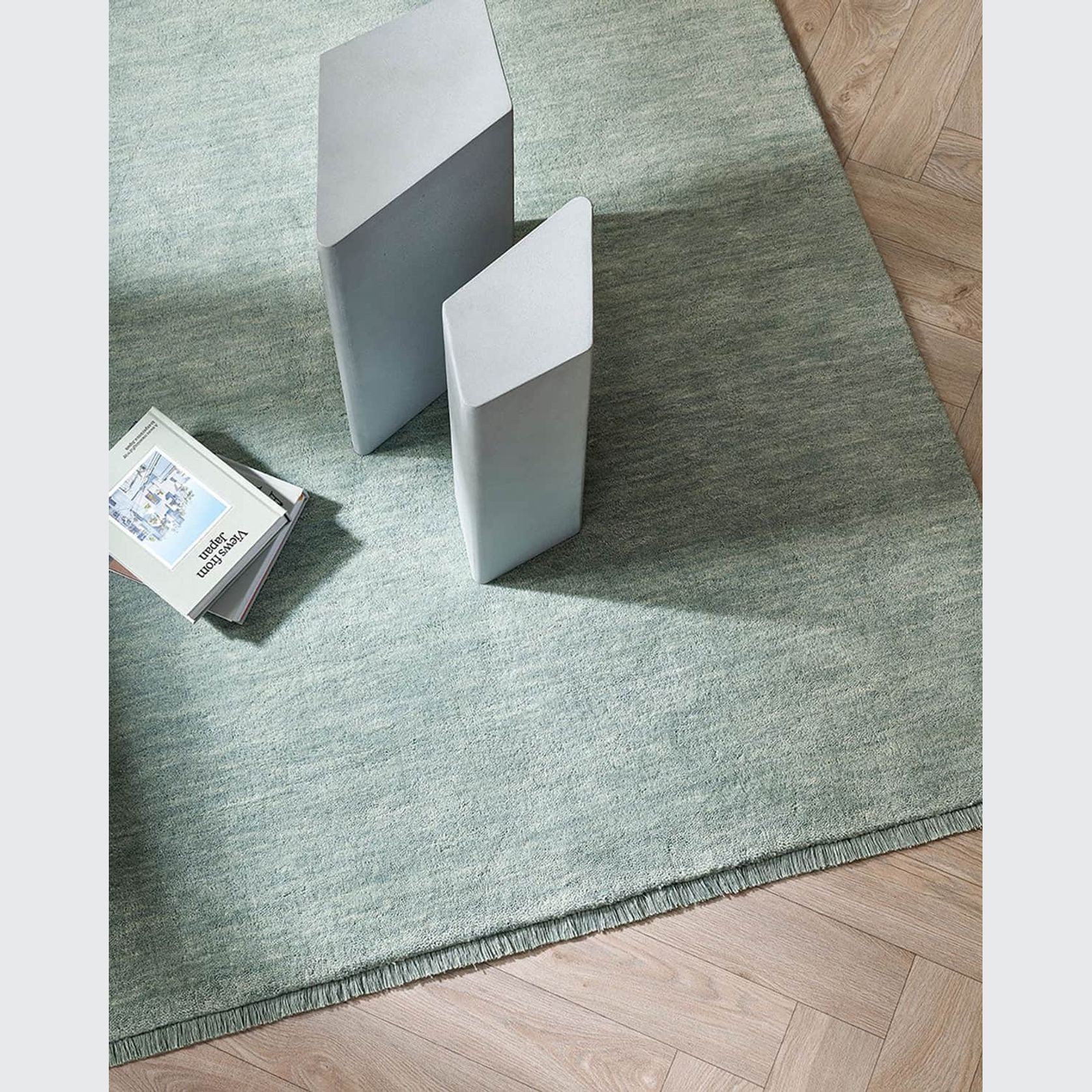 Baya Sandringham NZ Wool Floor Rug - Aquamarine gallery detail image