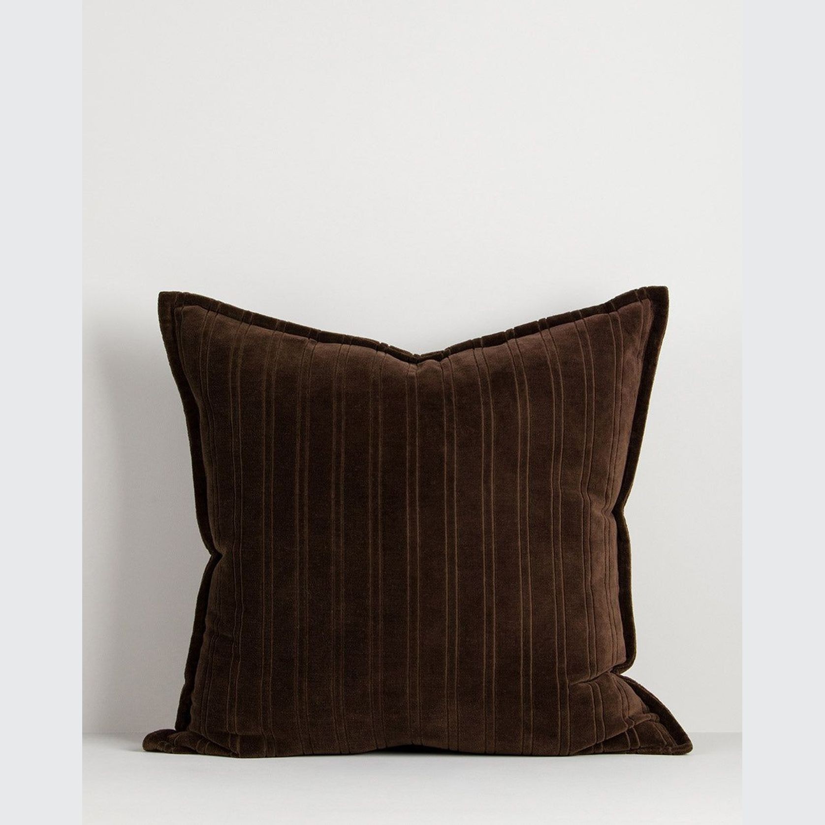 Baya Stria Cushion - Chocolate gallery detail image