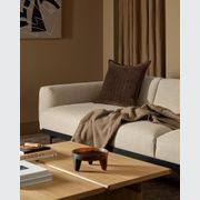 Baya Stria Cushion - Chocolate gallery detail image