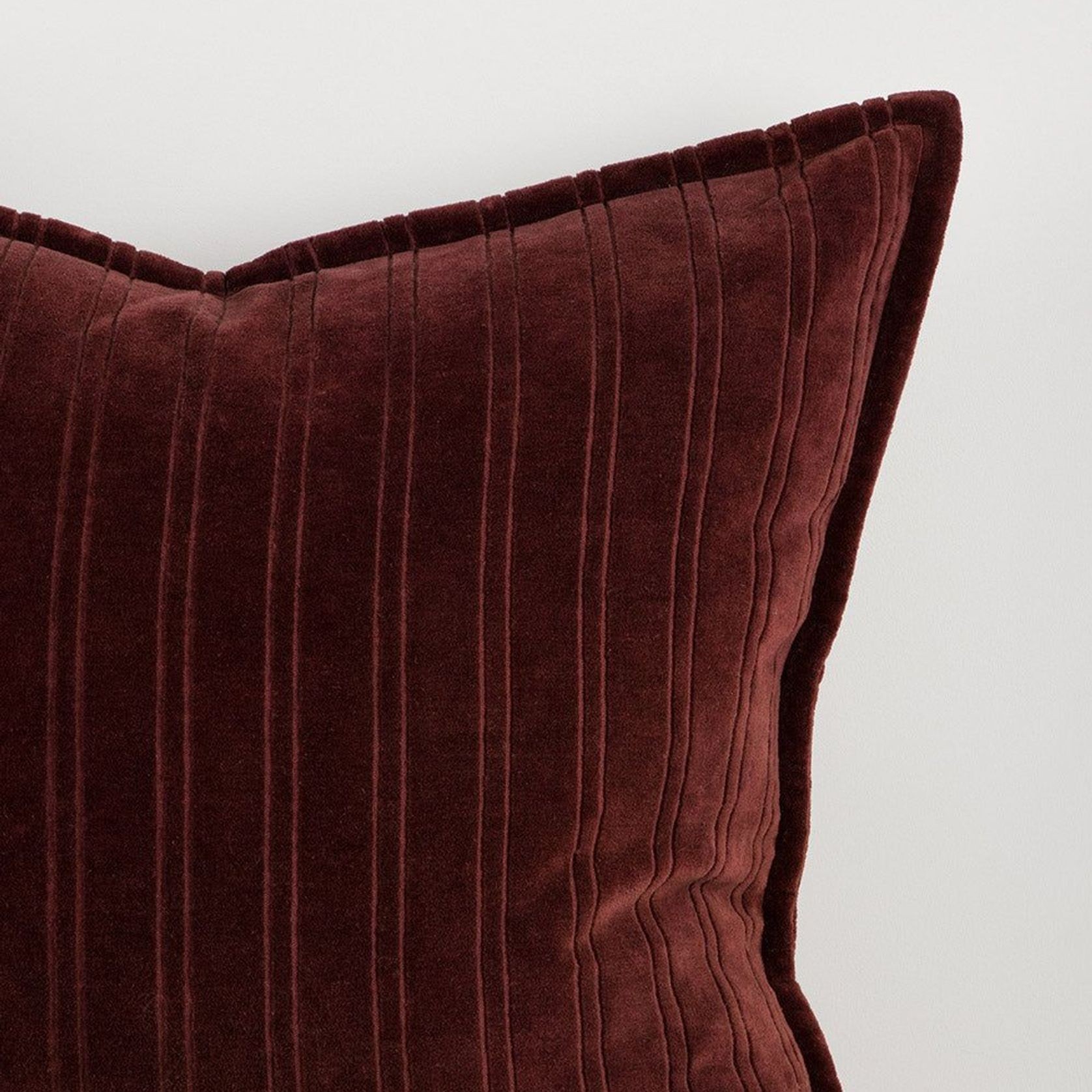 Baya Stria Cushion - Merlot gallery detail image