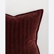 Baya Stria Cushion - Merlot gallery detail image