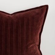 Baya Stria Cushion - Merlot gallery detail image