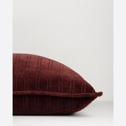 Baya Stria Cushion - Merlot gallery detail image