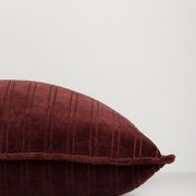 Baya Stria Cushion - Merlot gallery detail image