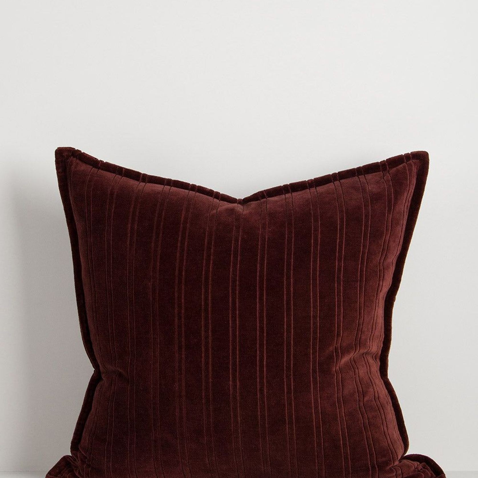 Baya Stria Cushion - Merlot gallery detail image