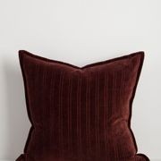 Baya Stria Cushion - Merlot gallery detail image