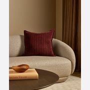 Baya Stria Cushion - Merlot gallery detail image