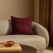 Baya Stria Cushion - Merlot gallery detail image