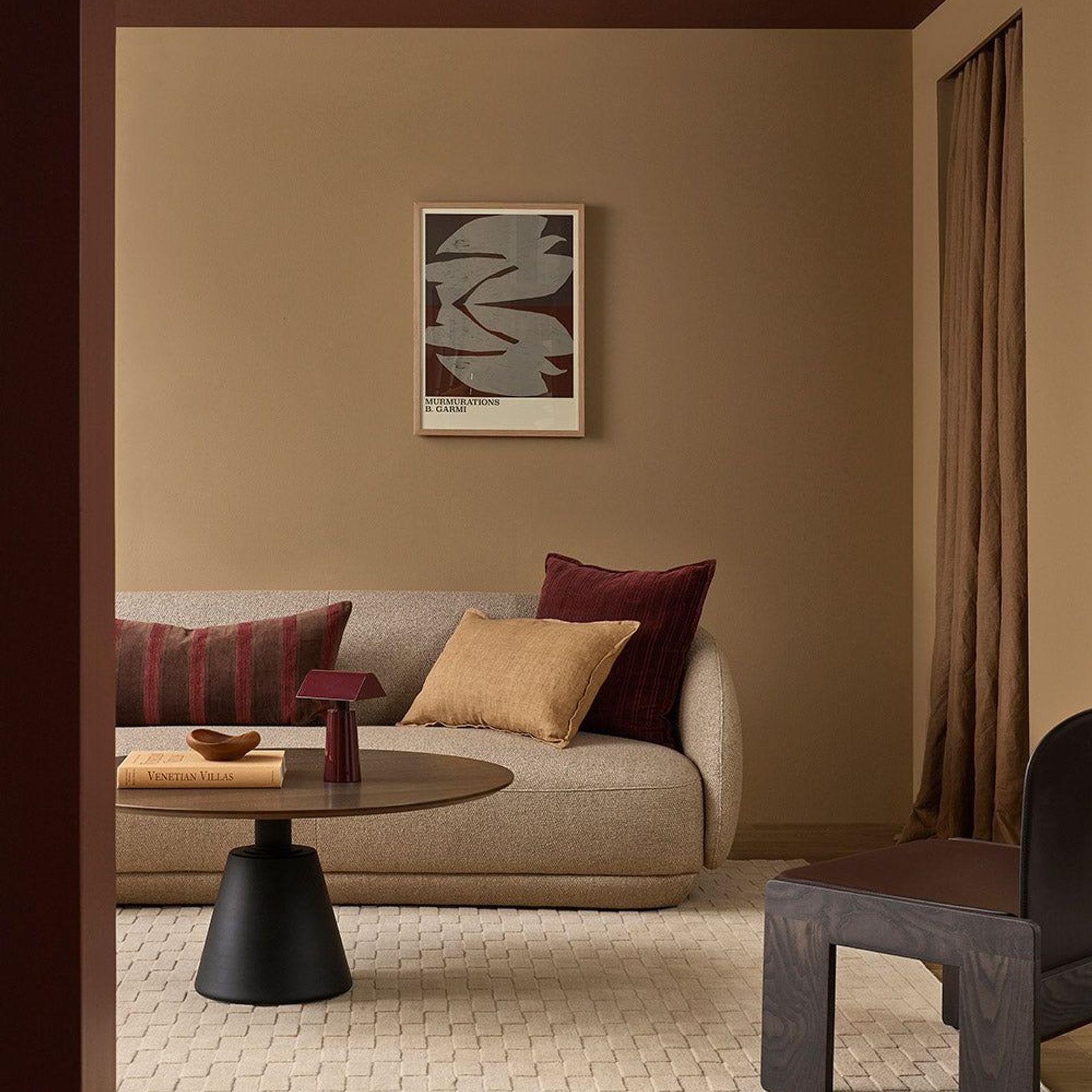 Baya Stria Cushion - Merlot gallery detail image