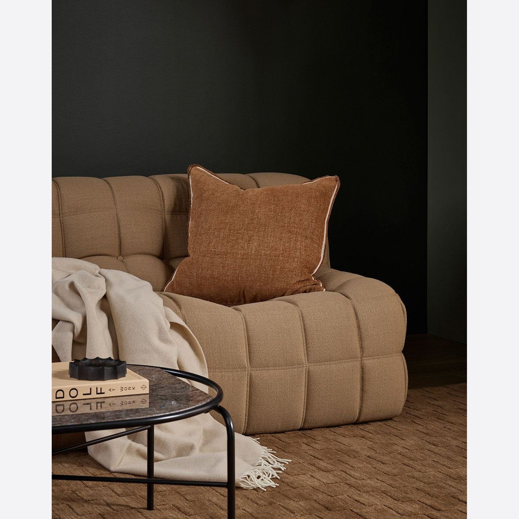 Baya Sutton Cushion - Praline gallery detail image