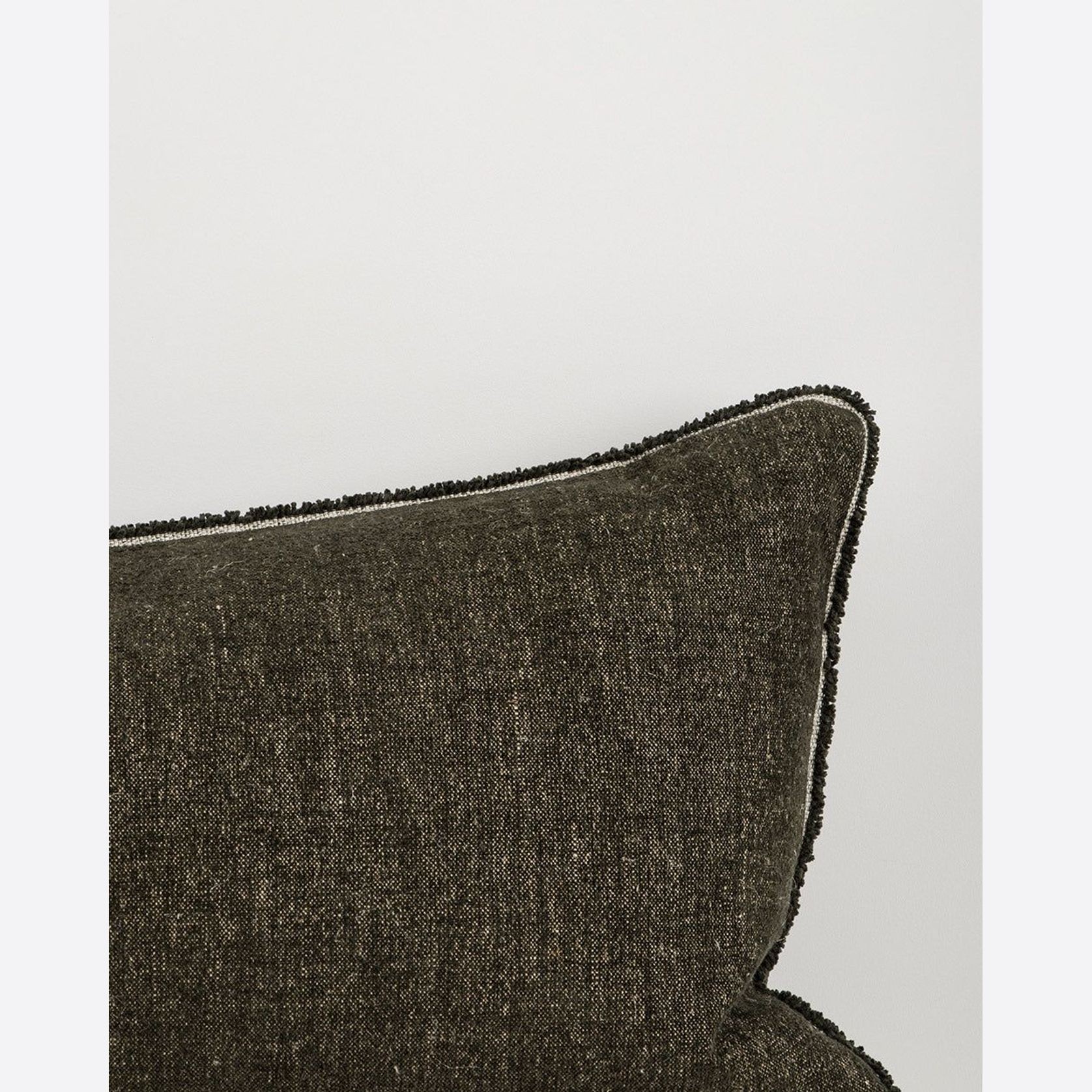 Baya Sutton Long Lumbar Cushion - Olive gallery detail image