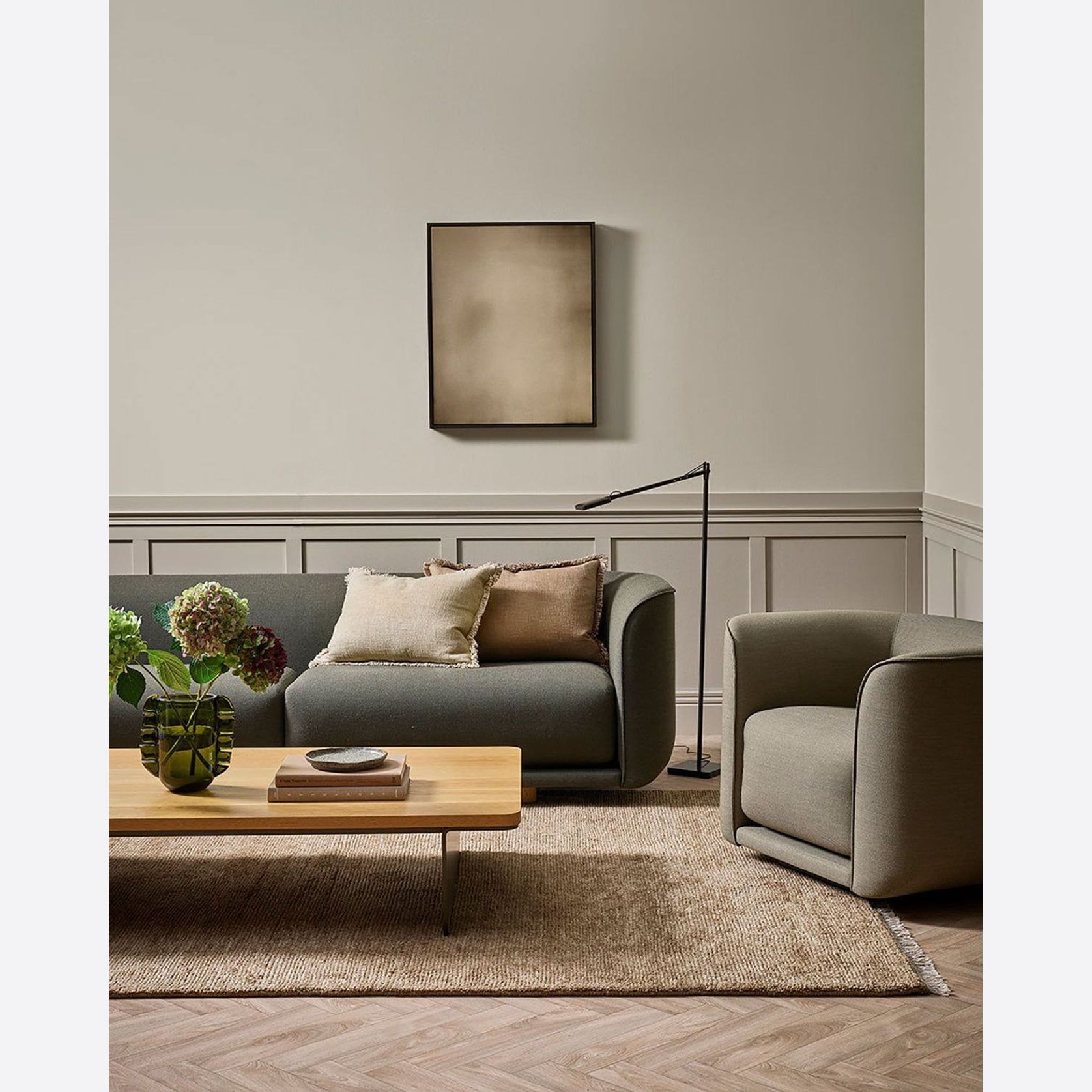 Baya Tanami NZ Wool Floor Rug - Treacle gallery detail image
