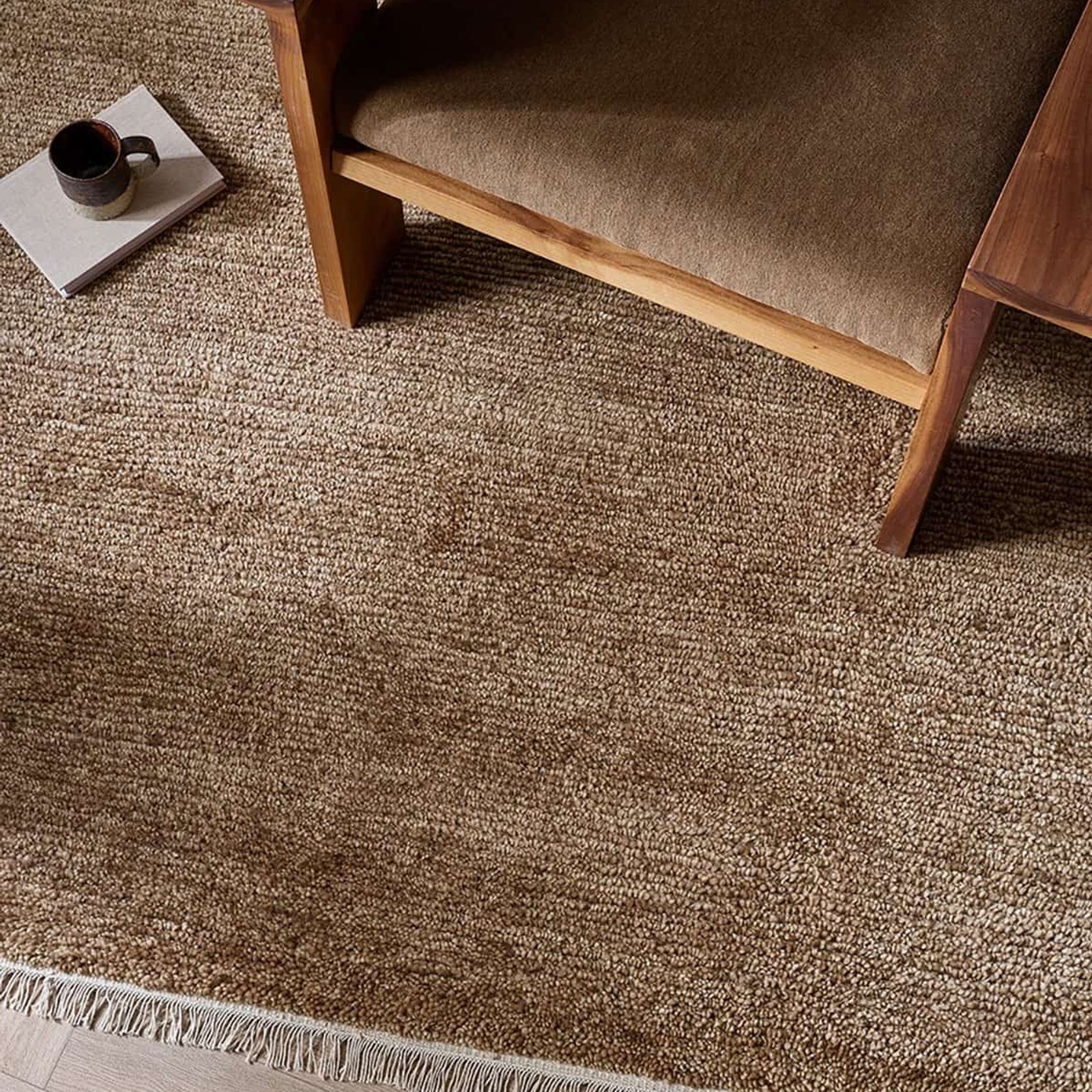 Baya Tanami NZ Wool Floor Rug - Treacle gallery detail image