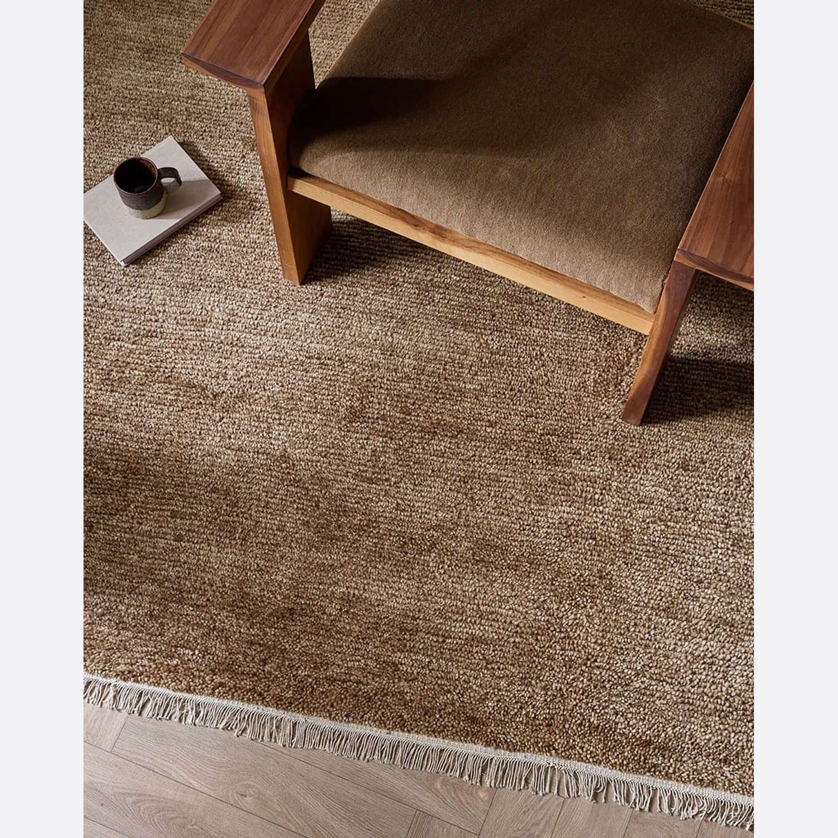Baya Tanami NZ Wool Floor Rug - Treacle gallery detail image