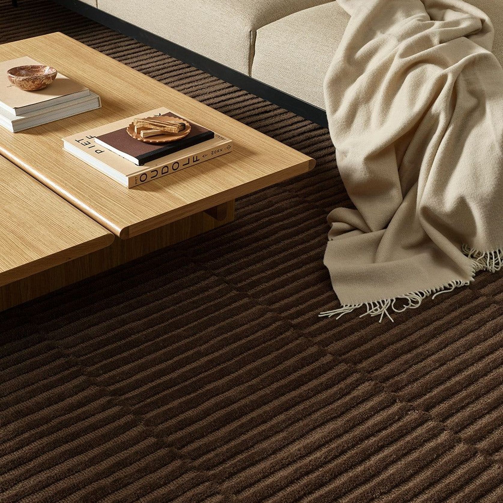 Baya Anni Wool Floor - Chocolate gallery detail image