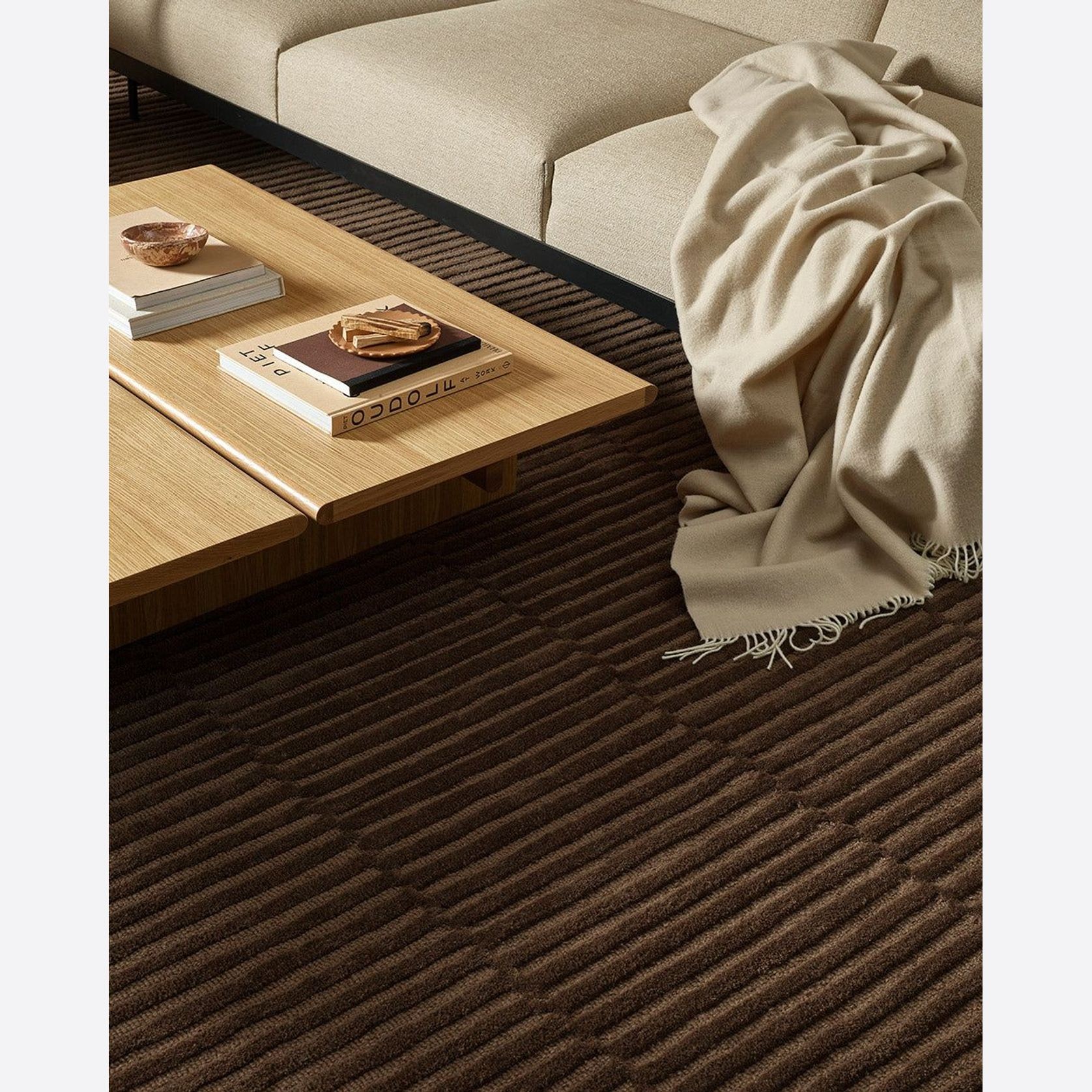 Baya Anni Wool Floor - Chocolate gallery detail image