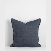 Baya Flaxmill Handwoven Linen Cushion - Thunder gallery detail image