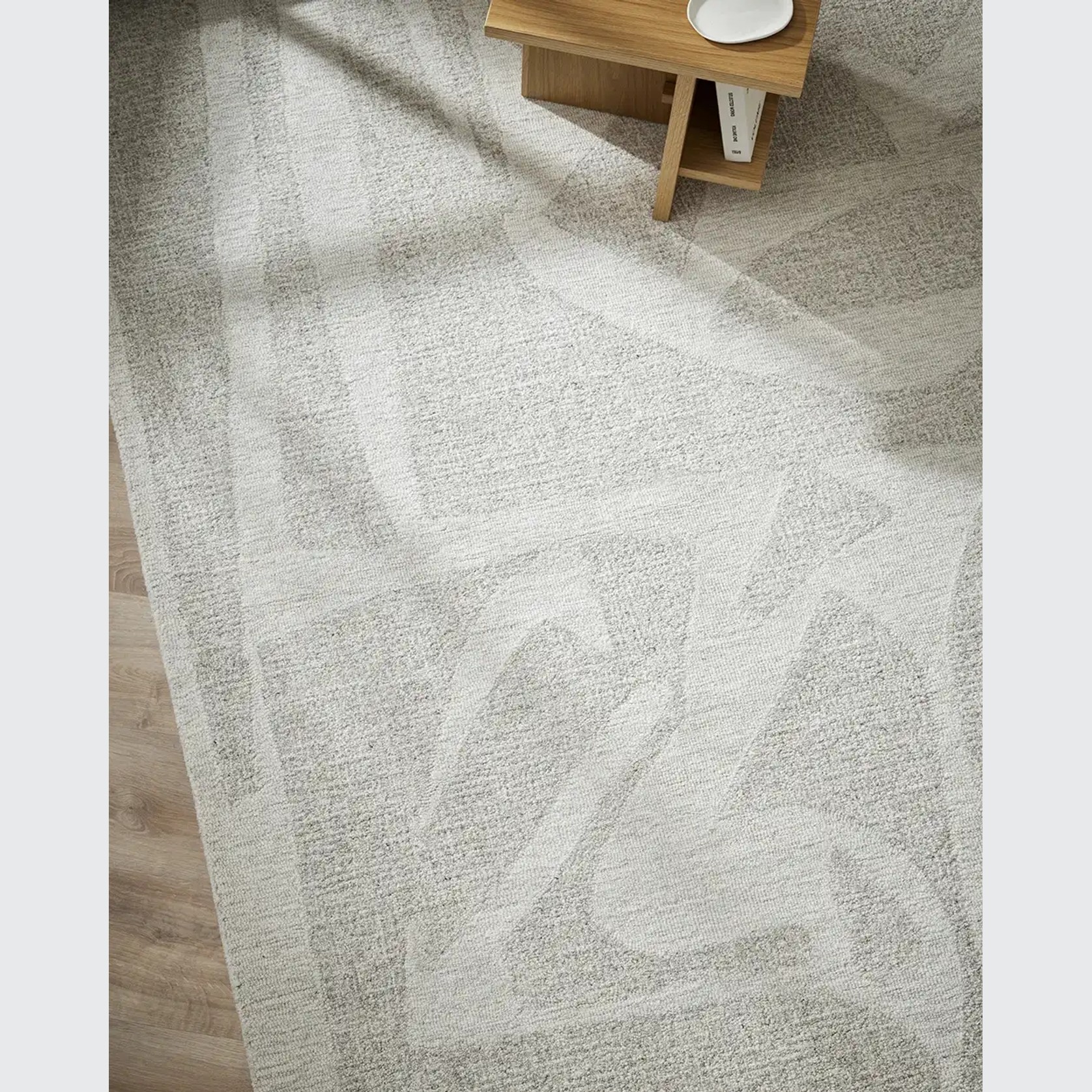Baya Maya 100% Wool Rug - Oatmeal gallery detail image