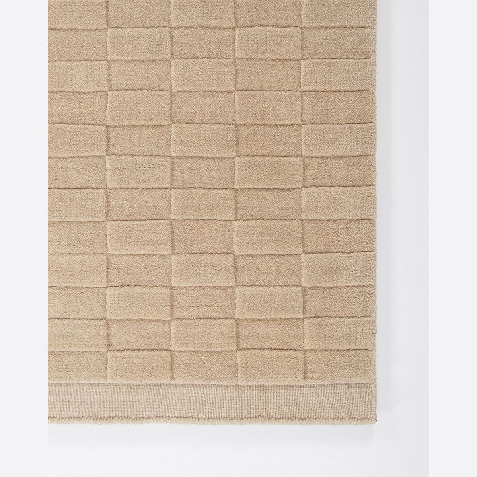 Baya Hugo Wool Floor Rug - Almond gallery detail image