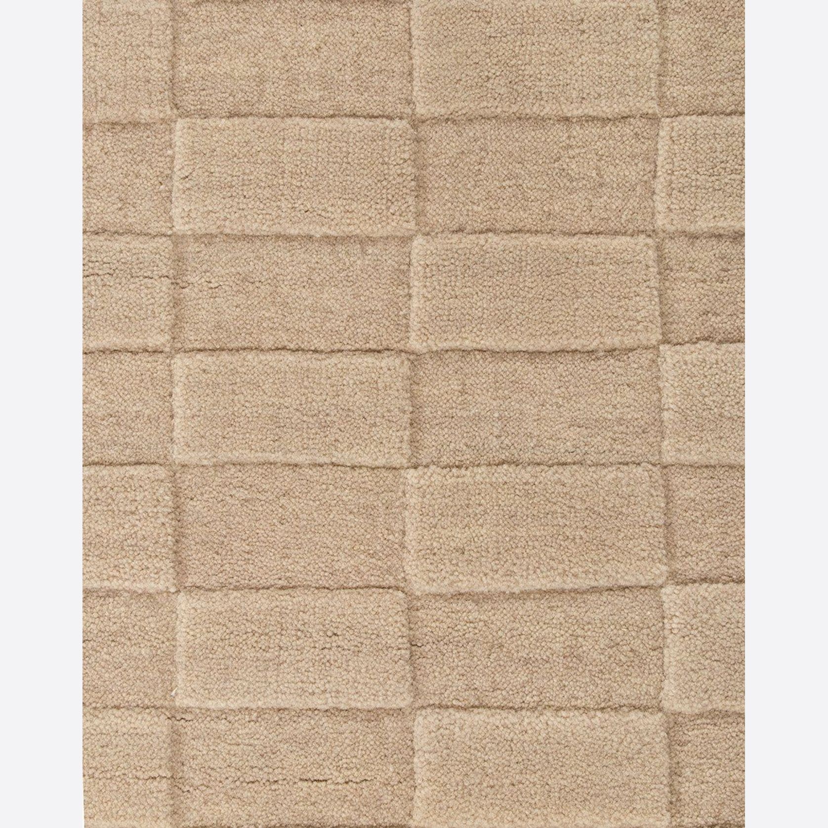 Baya Hugo Wool Floor Rug - Almond gallery detail image