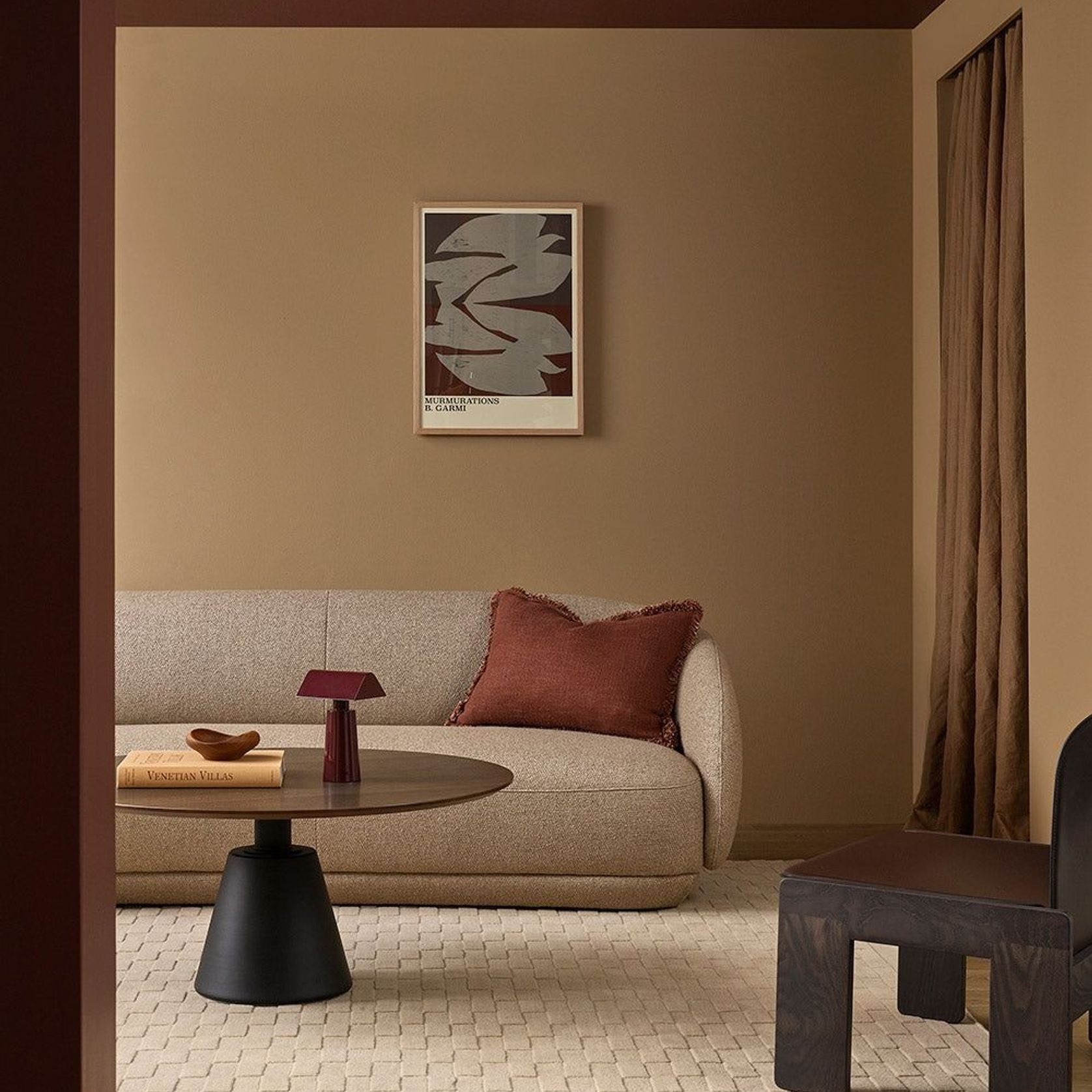 Baya Hugo Wool Floor Rug - Almond gallery detail image