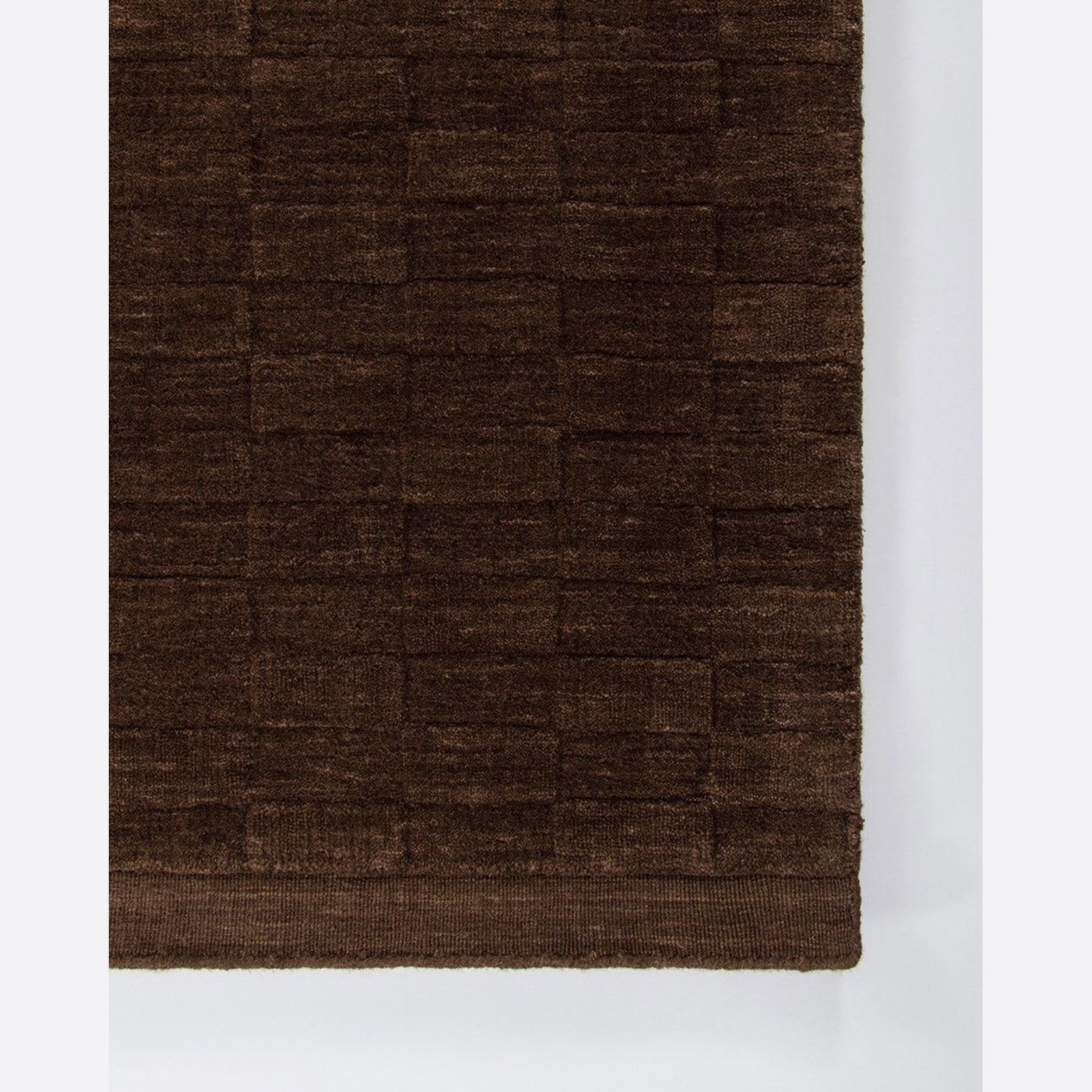 Baya Hugo Wool Floor Rug - Espresso gallery detail image
