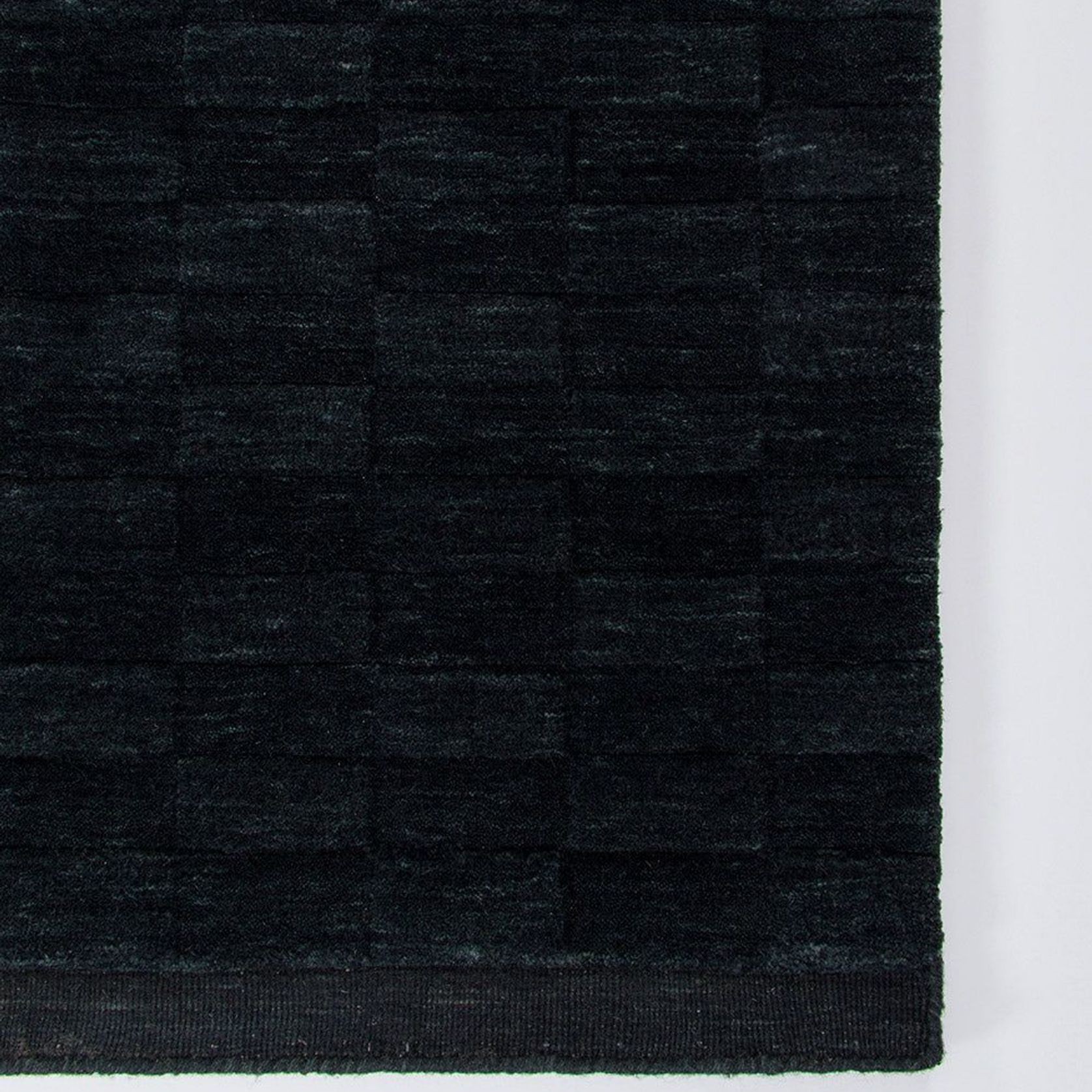 Baya Hugo Wool Floor Rug - Midnight gallery detail image