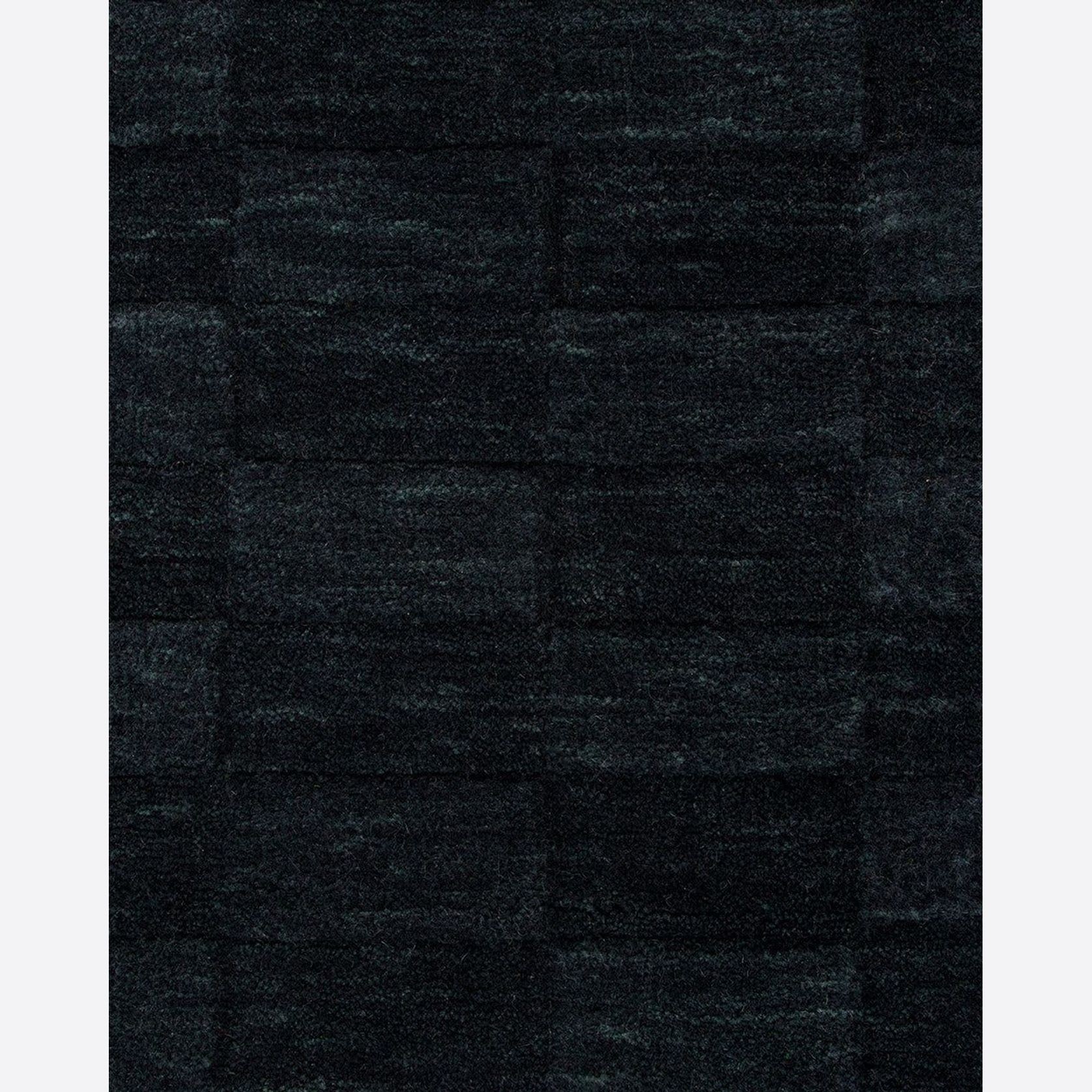 Baya Hugo Wool Floor Rug - Midnight gallery detail image