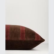 Baya Huxley Cushion - Chocolate/Cherry gallery detail image