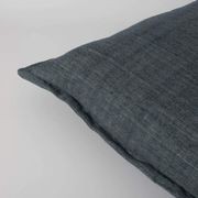 Baya Arcadia Handwoven Linen Cushion - Cloudburst | Lumbar gallery detail image