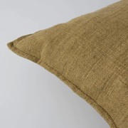 Baya Flaxmill Handwoven Linen Cushion | Fenugreek gallery detail image