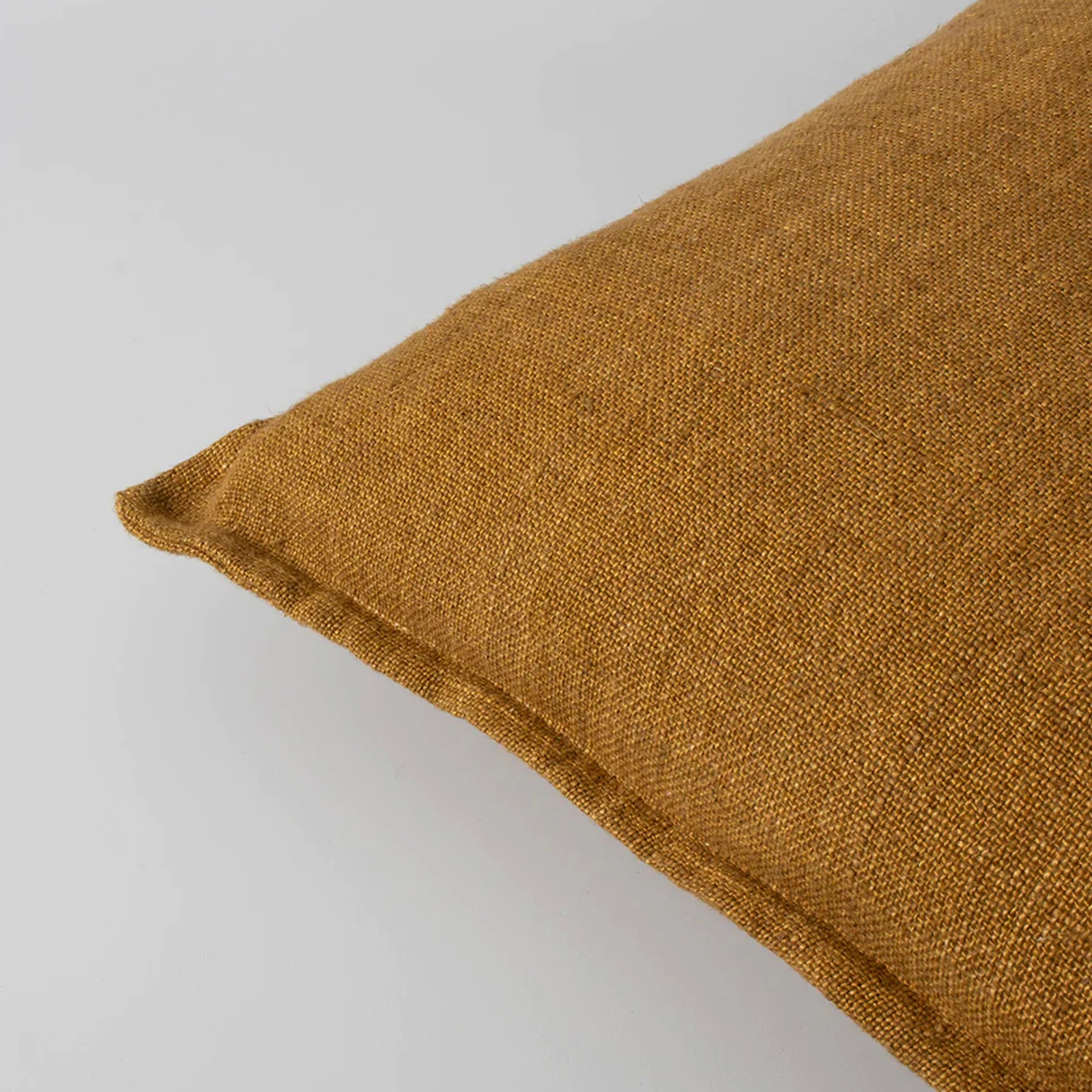 Baya Flaxmill Handwoven Linen Cushion | Nutmeg gallery detail image