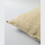 Baya Cassia Handwoven 100% Linen Cushion - Putty | Square gallery detail image