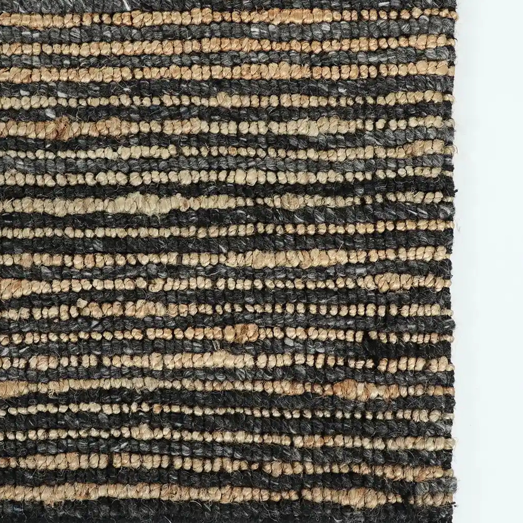 Baya Lima Entrance Mat - Charcoal/Natural | 50% Wool, 50% Jute gallery detail image