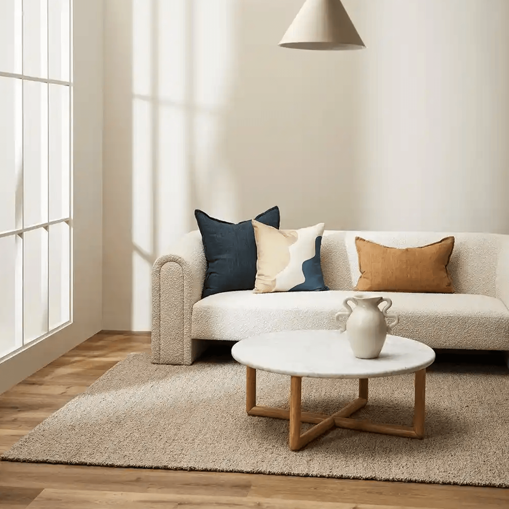 Baya Mt Somers Handwoven 100% Wool Rug - Fawn gallery detail image