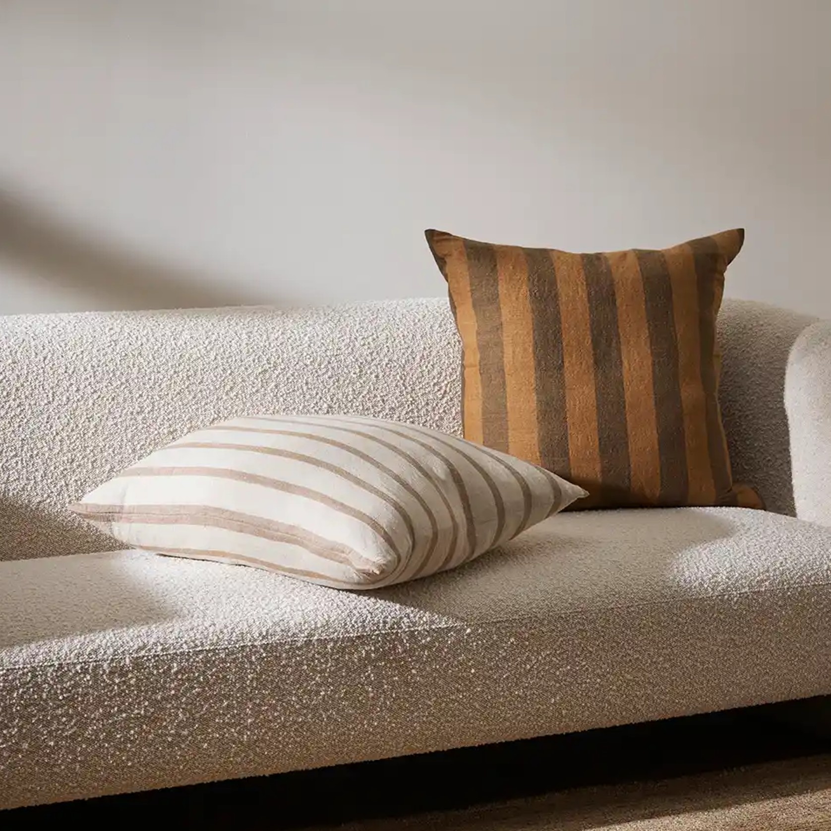 Baya Noosa Cushion - Cumin | On-Trend Stripe gallery detail image