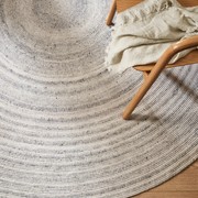 Baya Palm Cove Round Rug - Pumice gallery detail image