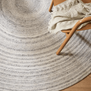 Baya Palm Cove Round Rug - Pumice | Indoor or Outdoor gallery detail image