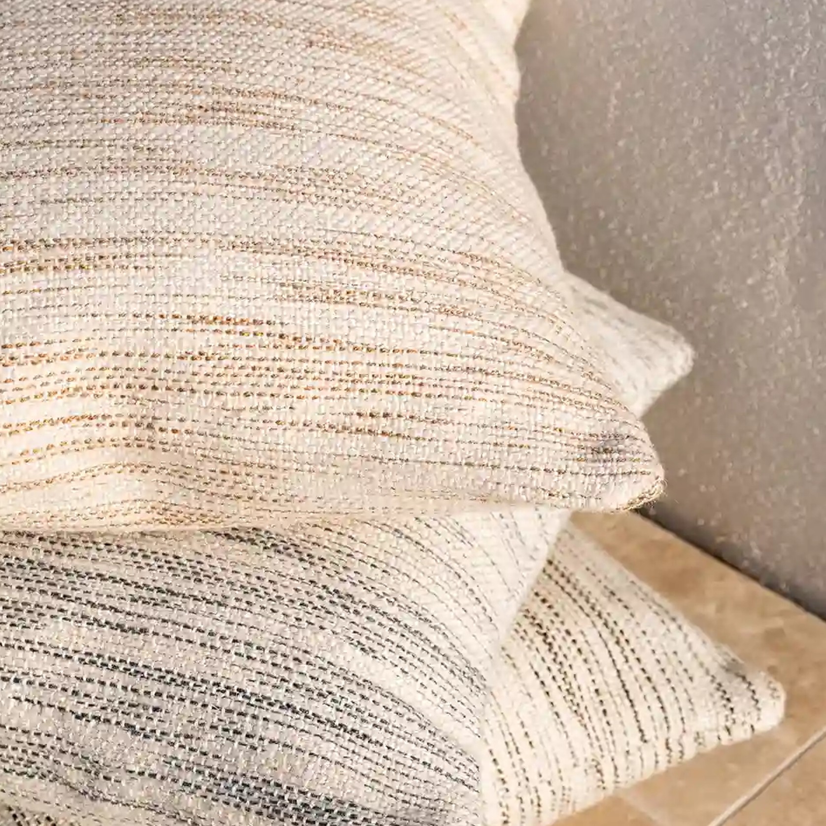 Baya Chandler In & Outdoor Cushion - Cumin | Warm Brown tones gallery detail image